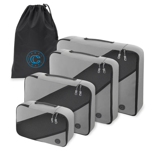 4pk - Luggage Organizer Set with Laundry Bag